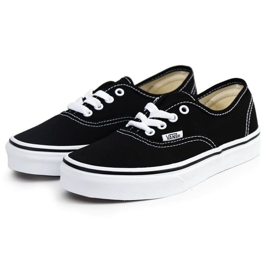 Tênis Vans Authentic Juvenil Preto/Branco