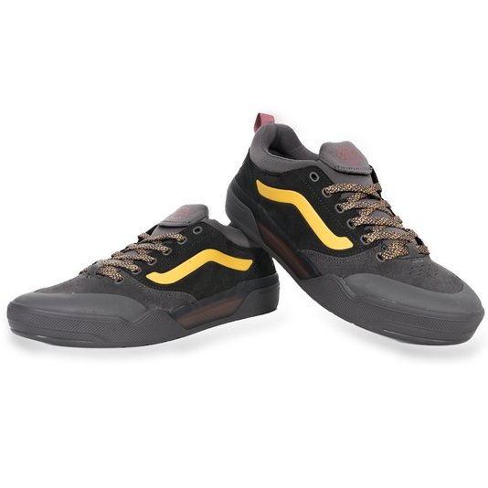 Tênis Vans Bmx Peak Lewis Mills Cinza/Amarelo
