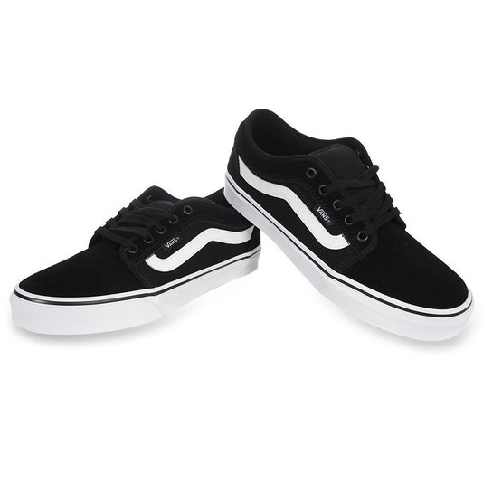 Tênis Vans Chukka Low Sidestripe Preto/Branco
