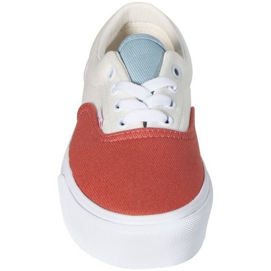 Tênis Vans Era Plataforma Twill Pastel Block Terracota/Creme/Rosa