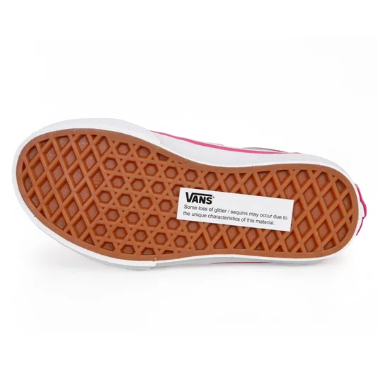 Tênis Vans Kids Old Skool V Glitter Rosa
