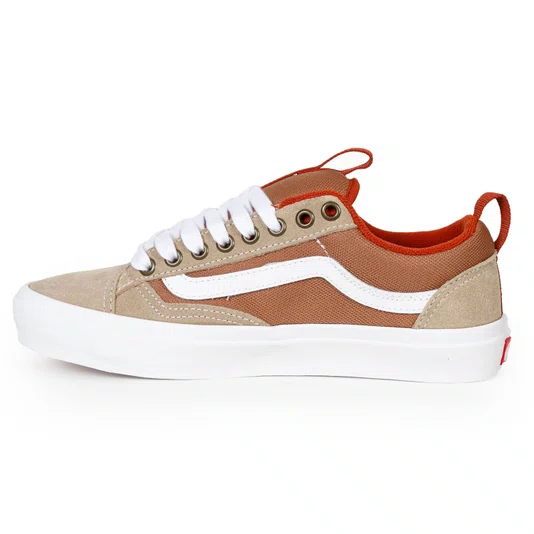 Tênis Vans Old Skool 36+ Cáqui/Branco