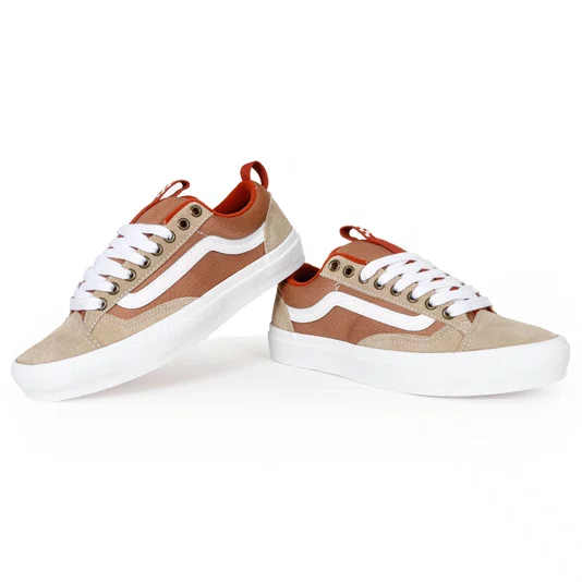 Tênis Vans Old Skool 36+ Cáqui/Branco