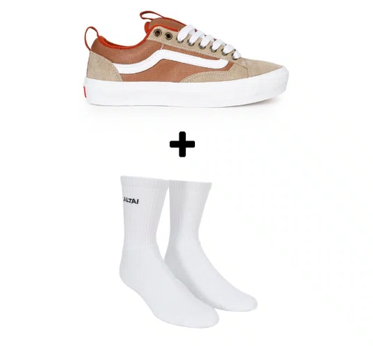 Kit Tênis Vans Old Skool 36+ + Meia Altai Básica Bordada