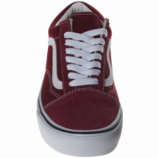 Tenis Vans Old Skool Bordo/Branco