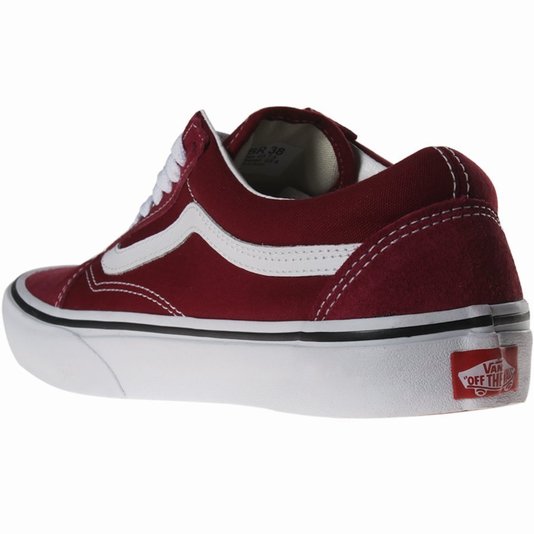 Tenis Vans Old Skool Bordo/Branco