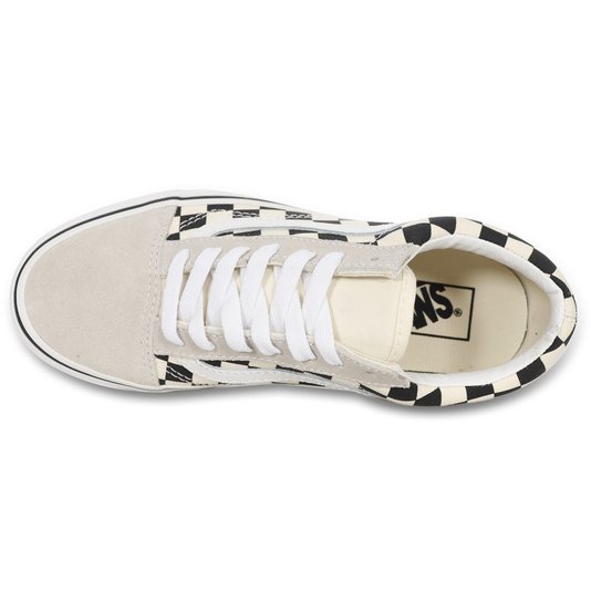Tênis Vans Old Skool Checkerboard Branco/Preto