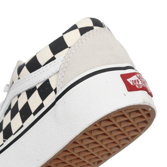 Tênis Vans Old Skool Checkerboard Branco/Preto
