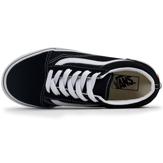 Tênis Vans Old Skool Juvenil Preto/Branco