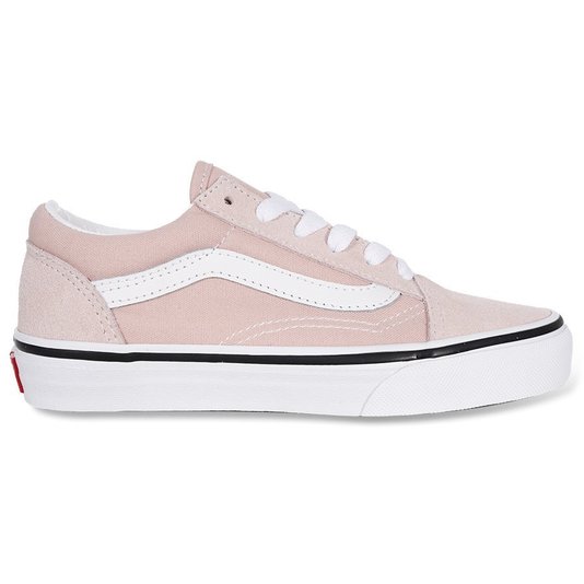 Tênis Vans Old Skool Juvenil Rosa/Branco
