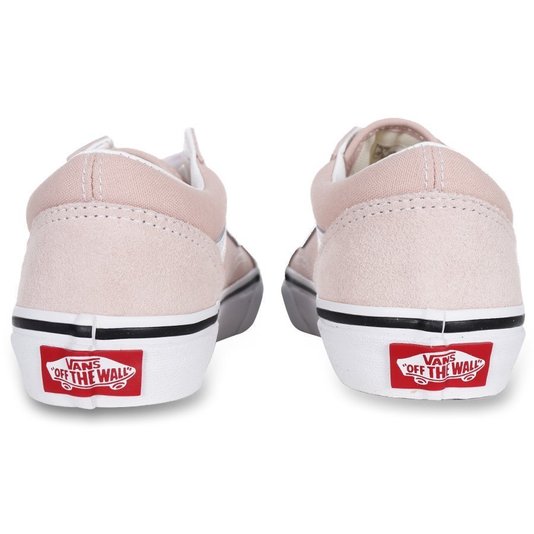 Tênis Vans Old Skool Juvenil Rosa/Branco