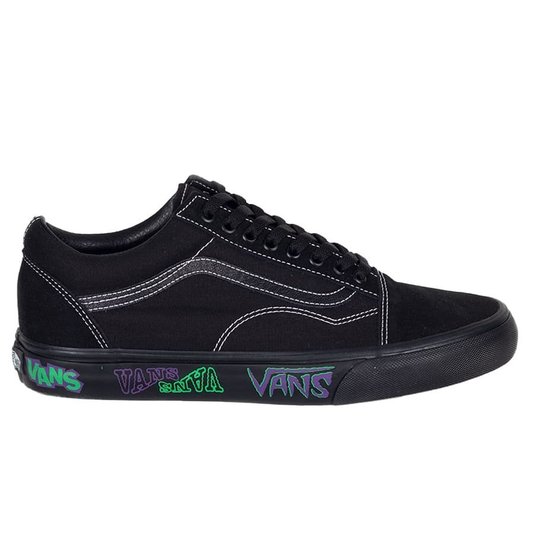 Tênis Vans Old Skool Live At Hov Blackout Preto/Roxo/Verde