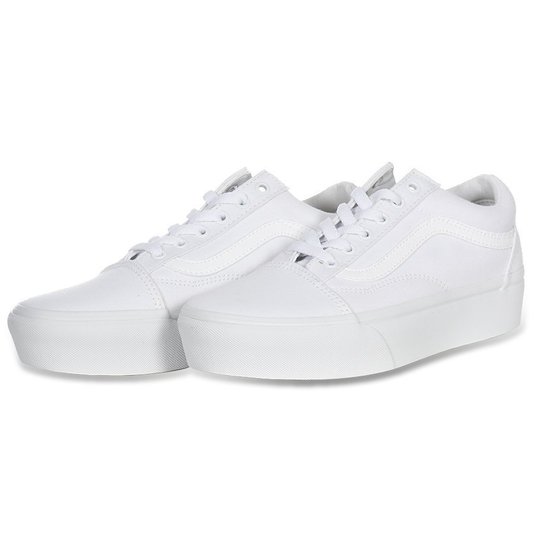 Tênis Vans Old Skool Plataforma Branco