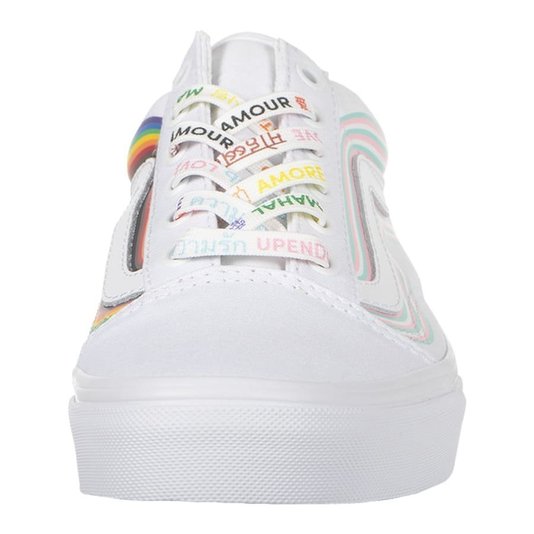 Tênis Vans Old Skool Pride Branco/Colorido