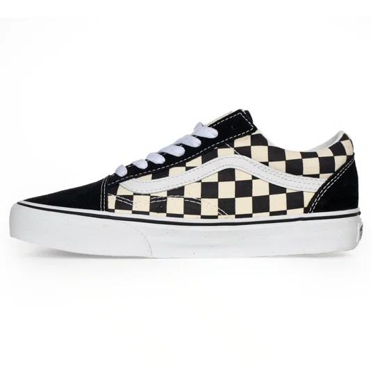 Tênis Vans Old Skool Primary Check Preto/Off White/Branco