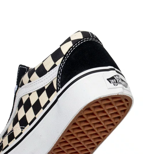 Tênis Vans Old Skool Primary Check Preto/Off White/Branco