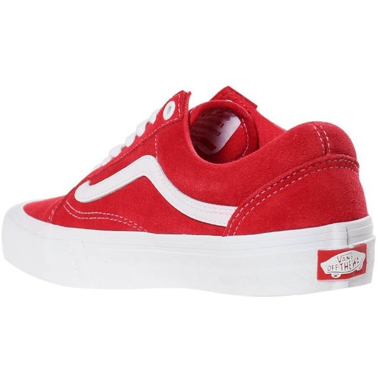 Tênis Vans Old Skool Pro Suede Vermelho/Branco