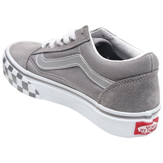 Tênis Vans Old Skool Reflective Sidestripe Cinza/Branco