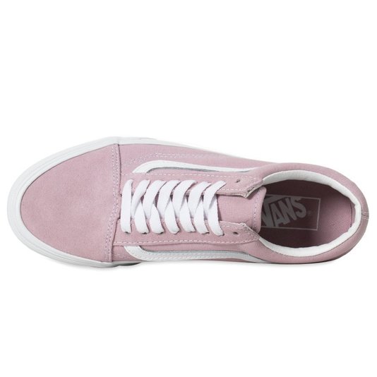 Tênis Vans Old Skool Stackform Plataforma Rosa/Branco