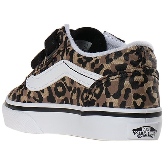 Tênis Vans Old Skool V Animal Print Infantil Marrom
