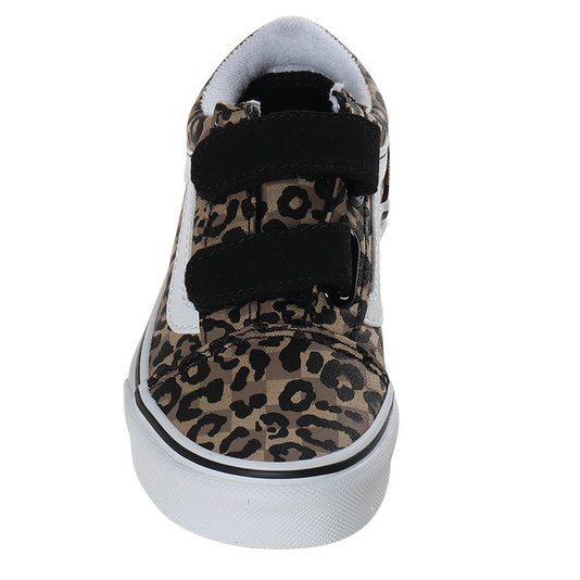 Tênis Vans Old Skool V Animal Print Juvenil Marrom