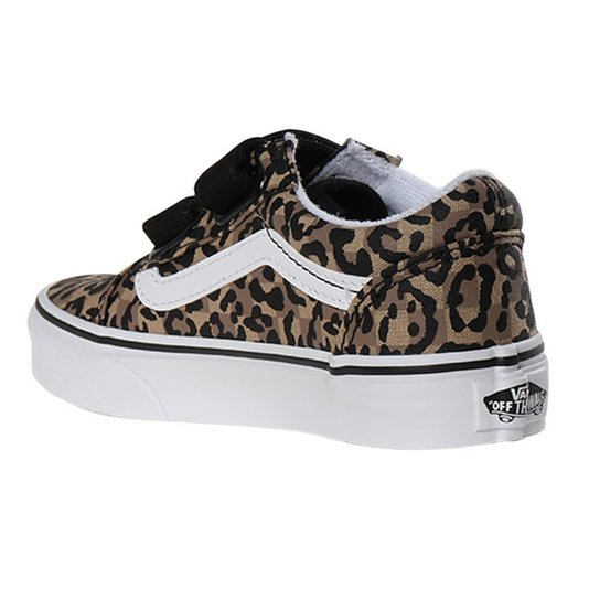 Tênis Vans Old Skool V Animal Print Juvenil Marrom