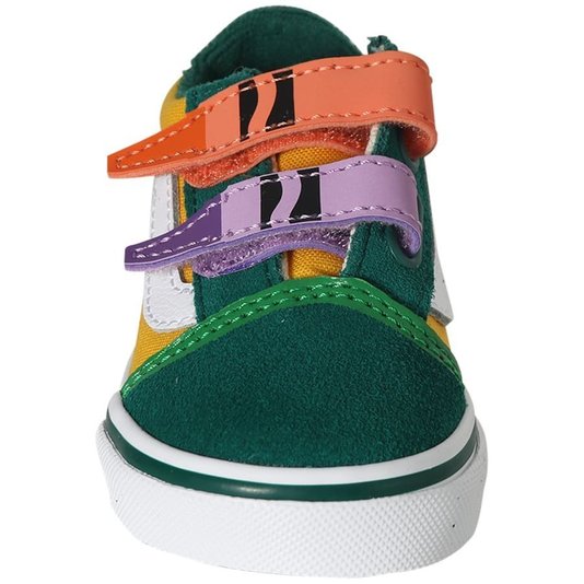Tênis Vans Old Skool V Crayola Verde/Amarelo