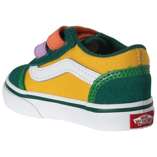 Tênis Vans Old Skool V Crayola Verde/Amarelo
