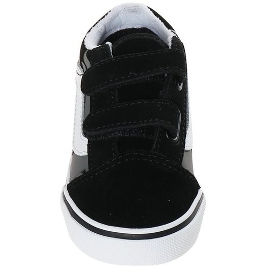 Tênis Vans Old Skool V Flame Infantil Preto/Cinza