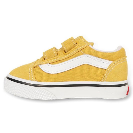 Tênis Vans Old Skool V Infantil Amarelo/Branco