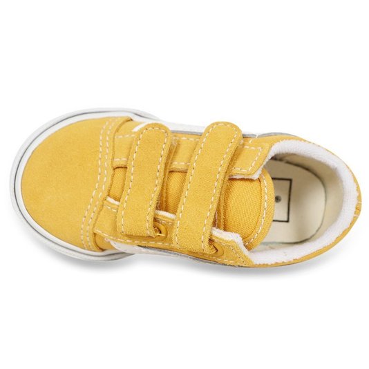 Tênis Vans Old Skool V Infantil Amarelo/Branco