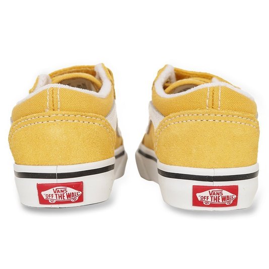 Tênis Vans Old Skool V Infantil Amarelo/Branco