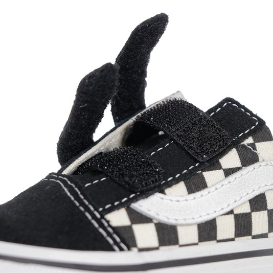 Tênis Vans Old Skool V Infantil Checkerboard Bege/Preto