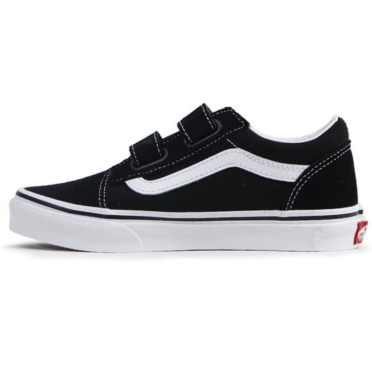 Tênis Vans Old Skool V Juvenil Preto/Branco