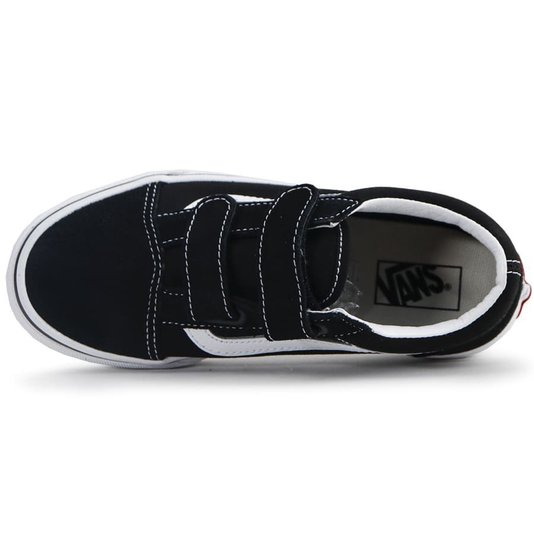Tênis Vans Old Skool V Juvenil Preto/Branco
