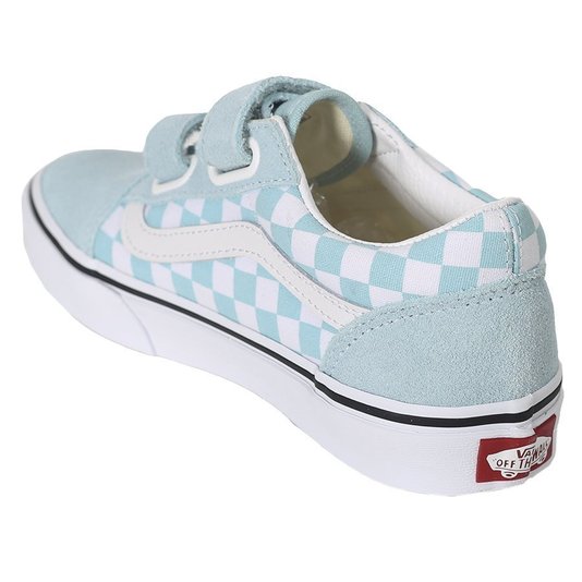 Tênis Vans Old Skool V Verde Água/Branco