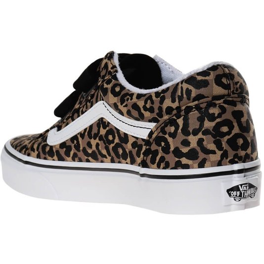 Tênis Vans Old Skool Velcro Animal Marrom