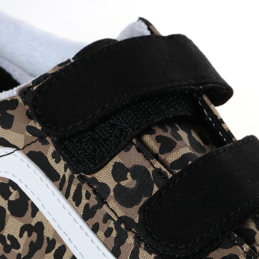 Tênis Vans Old Skool Velcro Animal Marrom