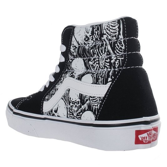 Tênis Vans SK8-Hi Forgotten Bones Preto/Branco