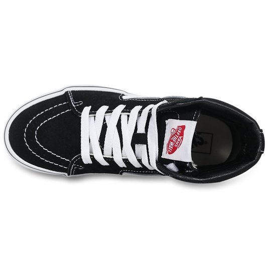 Tênis Vans Sk8-Hi Juvenil Preto/Branco