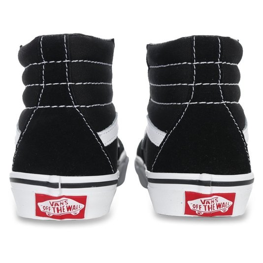 Tênis Vans Sk8-Hi Juvenil Preto/Branco
