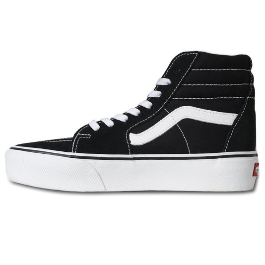 Tênis Vans Sk8-Hi Plataforma 2.0 Preto/Branco