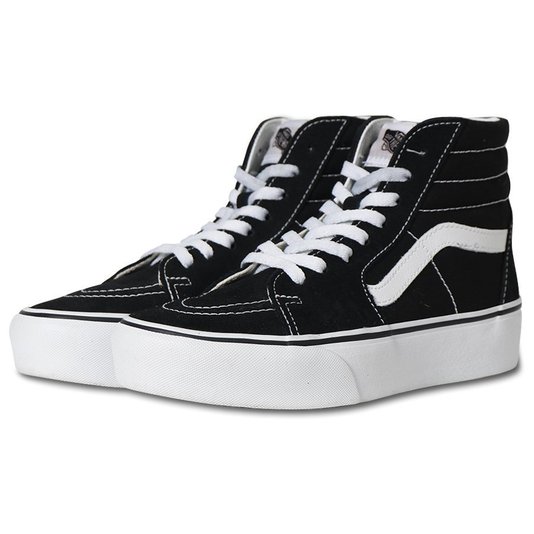 Tênis Vans Sk8-Hi Plataforma 2.0 Preto/Branco