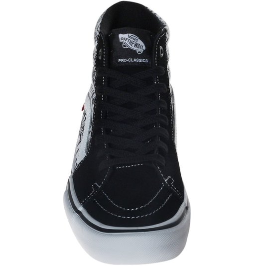 Tênis Vans Sk8-Hi Pro Baker Collab Preto/Branco