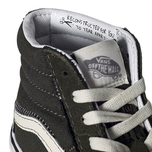 Tênis Vans Sk8-Hi Reconstruct Verde/Branco