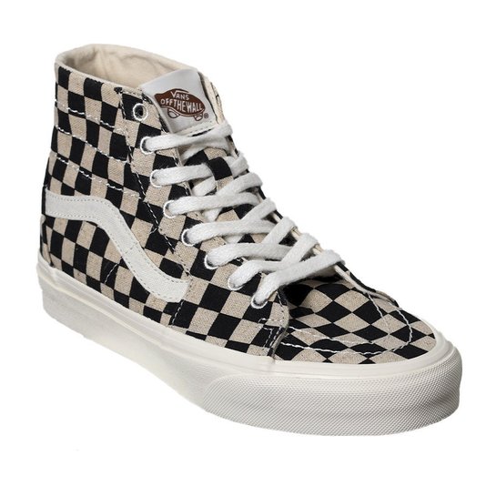 Tênis Vans Sk8-Hi Tapered Eco Theory Off White/Preto
