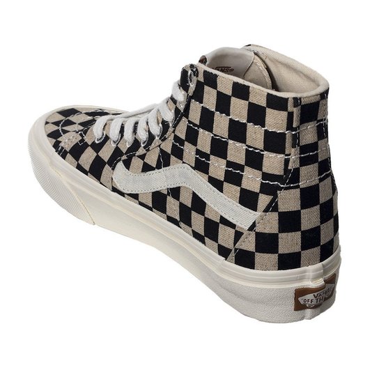 Tênis Vans Sk8-Hi Tapered Eco Theory Off White/Preto