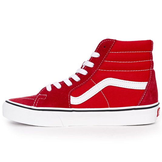 Tênis Vans Sk8-Hi Vermelho/Branco