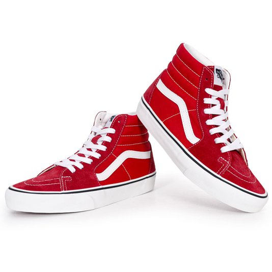Tênis Vans Sk8-Hi Vermelho/Branco