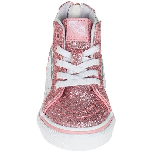 Tênis Vans Sk8-Hi Zip Shark Party Rosa/Branco